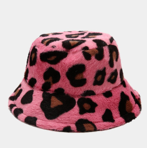 Cow Pattern Female Print Korean Fashion Plush Hat